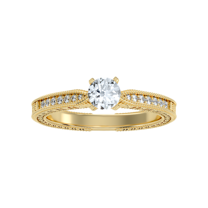 Beauteous Solitaire Ring In 925 Sterling Silver - Ten