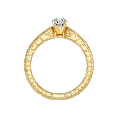 Beauteous Solitaire Ring In 925 Sterling Silver - Twelve