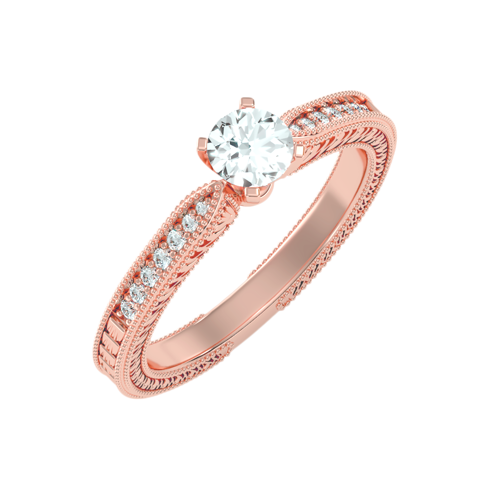 Beauteous Solitaire Ring In 925 Sterling Silver - Three