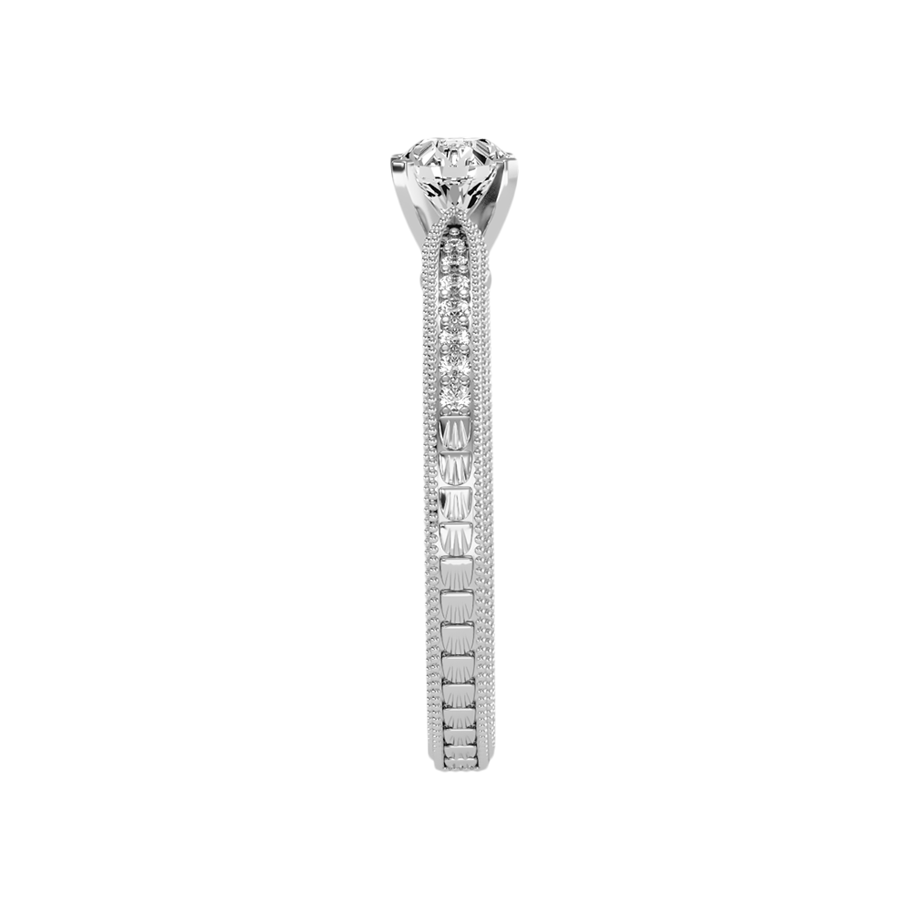 Beauteous Solitaire Ring In 925 Sterling Silver - Seven