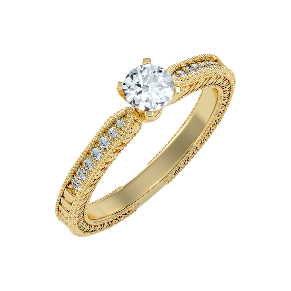 Beauteous Solitaire Ring In 925 Sterling Silver - Nine