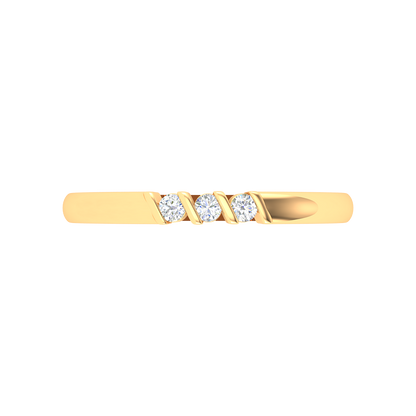 Beautiful Gala Tri Stone Ring - Ten