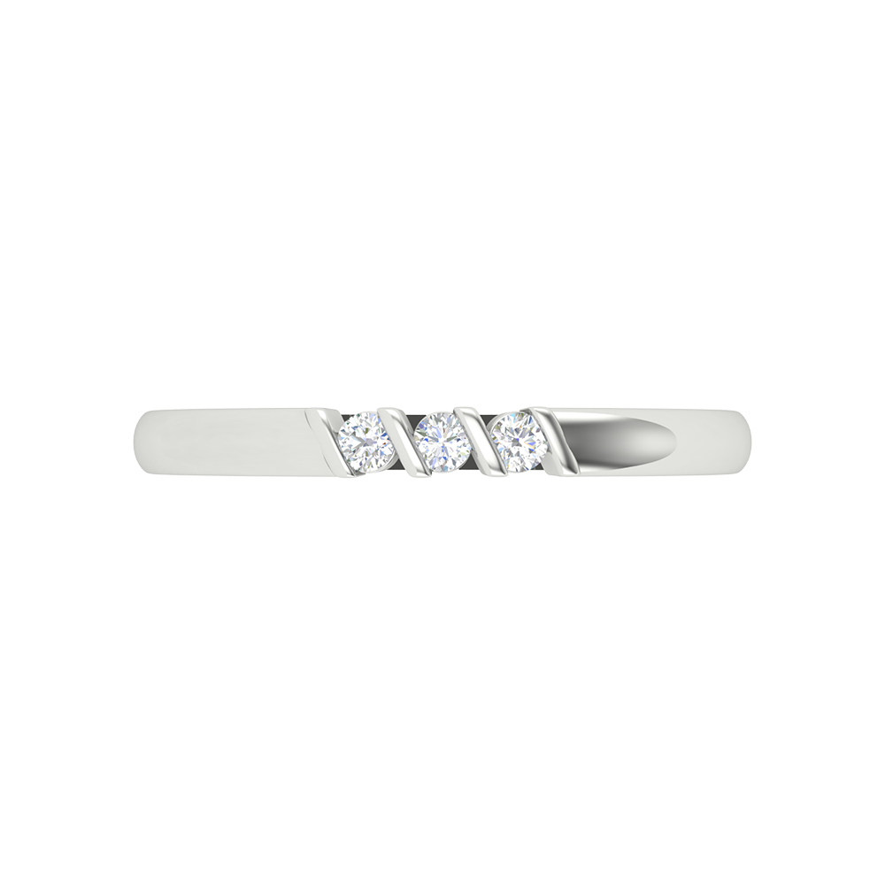 Beautiful Gala Tri Stone Ring - Three