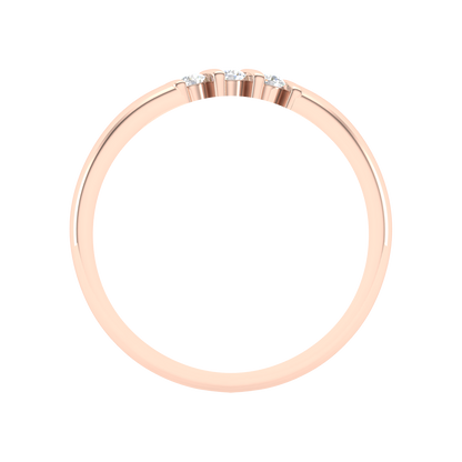 Beautiful Gala Tri Stone Ring - Six