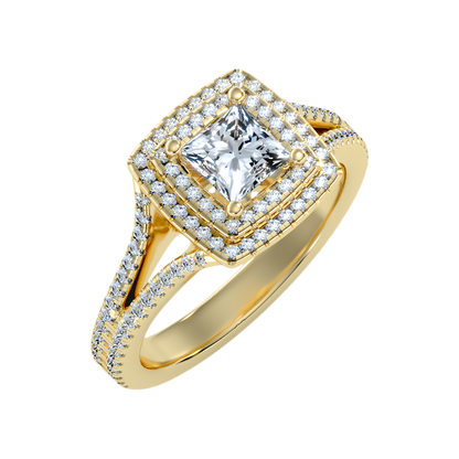 Beautiful Solitaire Ring In 925 Sterling Silver - Nine