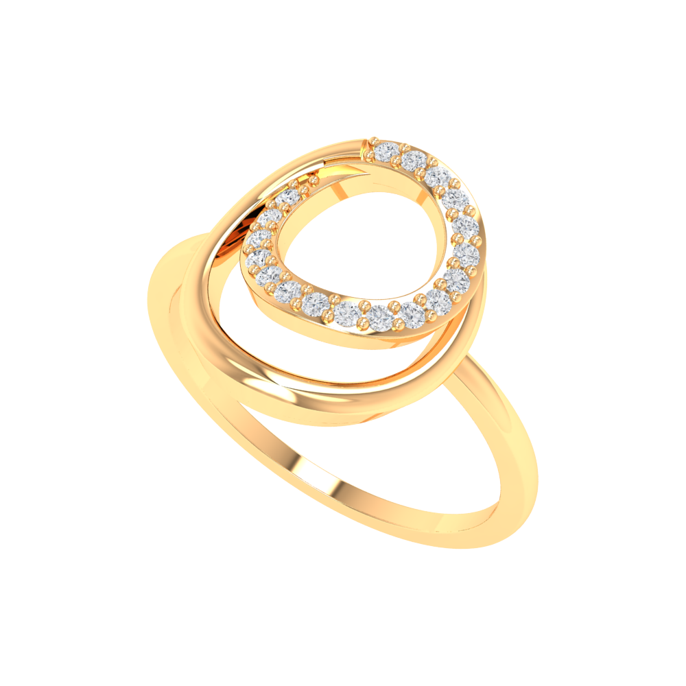 Beauty Hoop Eternity Ring In 925 Sterling Silver - Ten