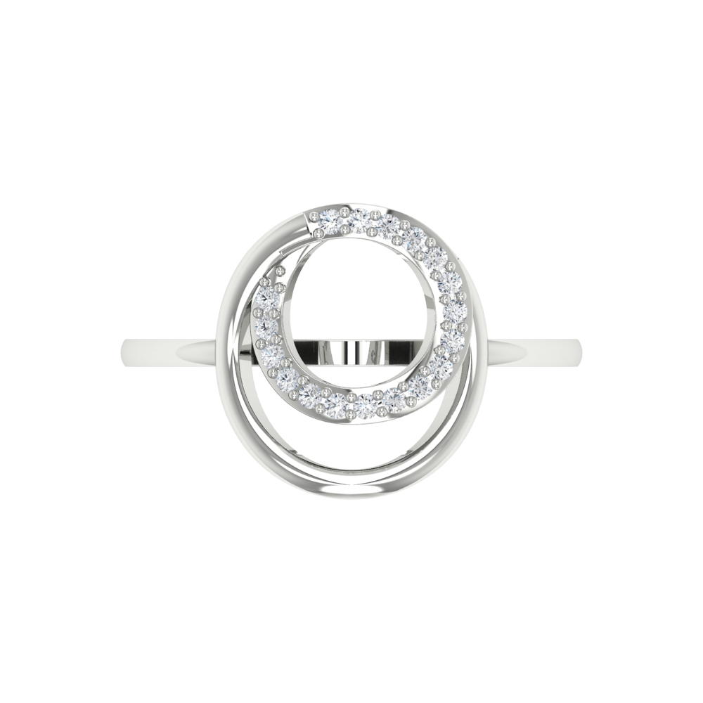 Beauty Hoop Eternity Ring In 925 Sterling Silver - Seven