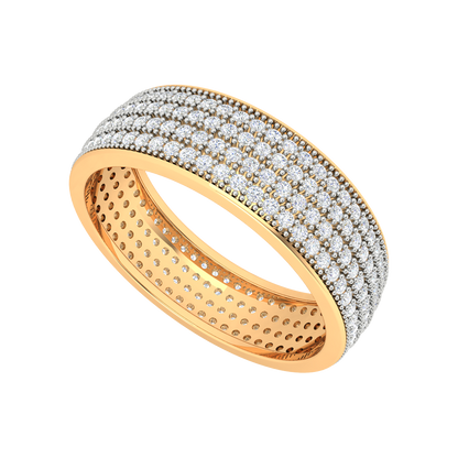Beau Coil Diamond Broad Band In 925 Sterling Silver - Ten
