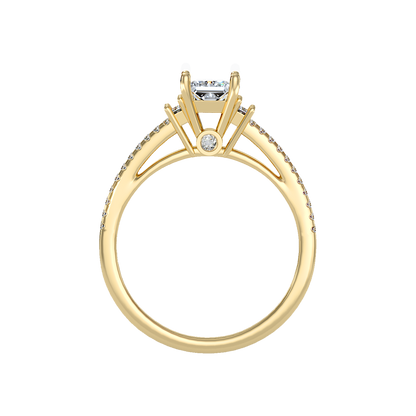 Bedazzled Solitaire Ring In 925 Sterling Silver - Twelve
