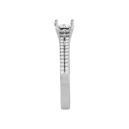 Bedazzled Solitaire Ring In 925 Sterling Silver - Seven