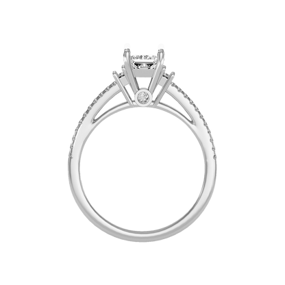 Bedazzled Solitaire Ring In 925 Sterling Silver - Eight