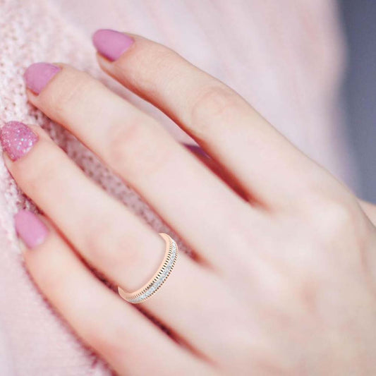 Bela Floro Stackable Ring In 925 Sterling Silver - One