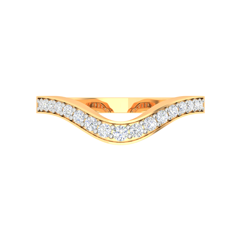 Bela Rozo Diamond Ring In 925 Sterling Silver - Two