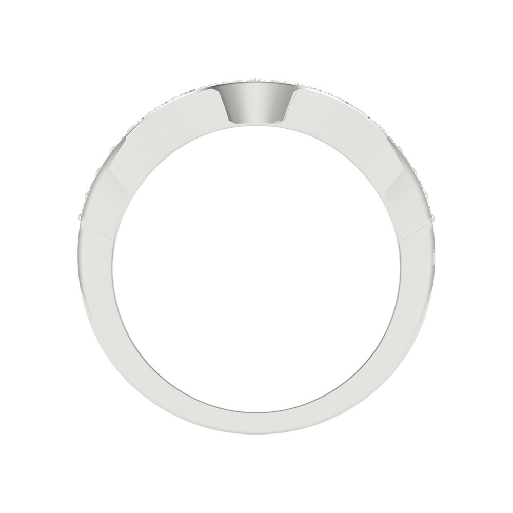 Bela Rozo Diamond Ring In 925 Sterling Silver - Eight