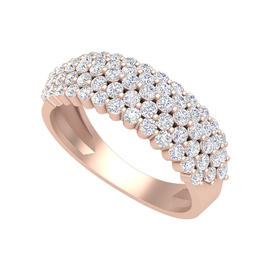 Believe Diamond Band In 925 Sterling Silver - One