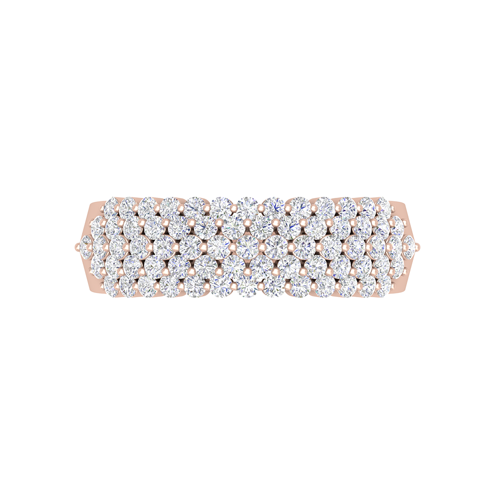 Believe Diamond Band In 925 Sterling Silver - Two