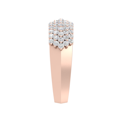 Believe Diamond Band In 925 Sterling Silver - Three