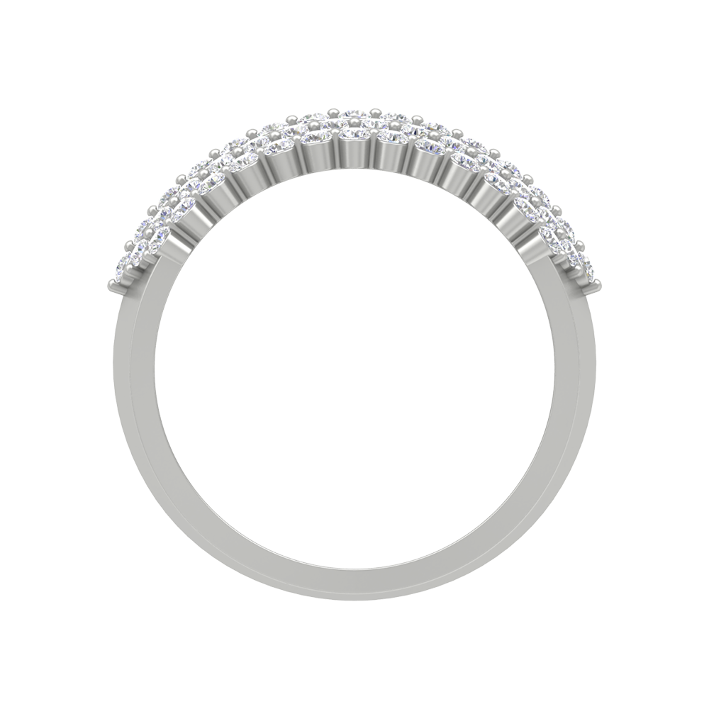 Believe Diamond Band In 925 Sterling Silver - Eight