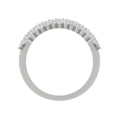 Believe Diamond Band In 925 Sterling Silver - Eight
