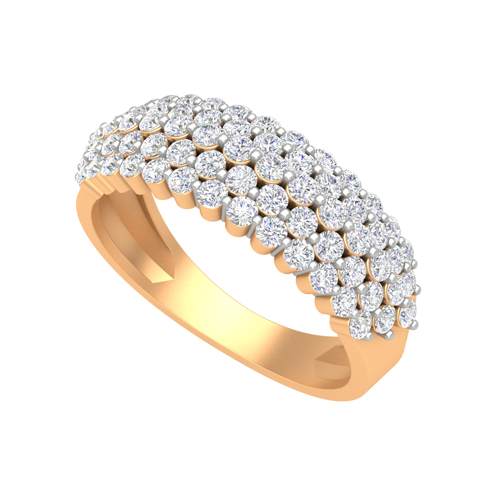 Believe Diamond Band In 925 Sterling Silver - Nine