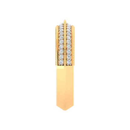 Bella Glitter Diamond Band In 925 Sterling Silver - Eleven