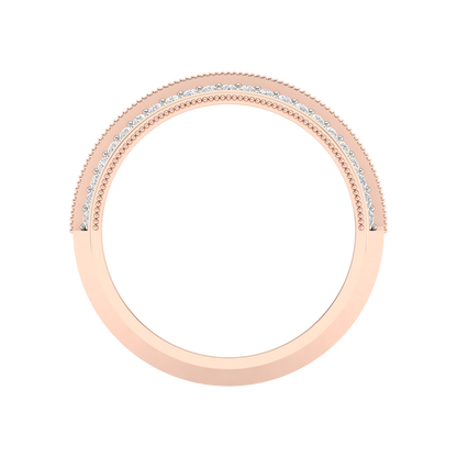 Bella Glitter Diamond Band In 925 Sterling Silver - Two