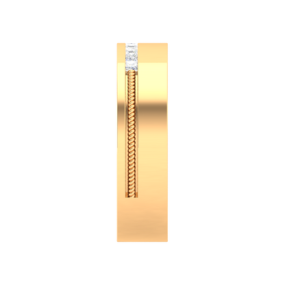Bella Rosa Diamond Broad Band In 925 Sterling Silver - Eleven