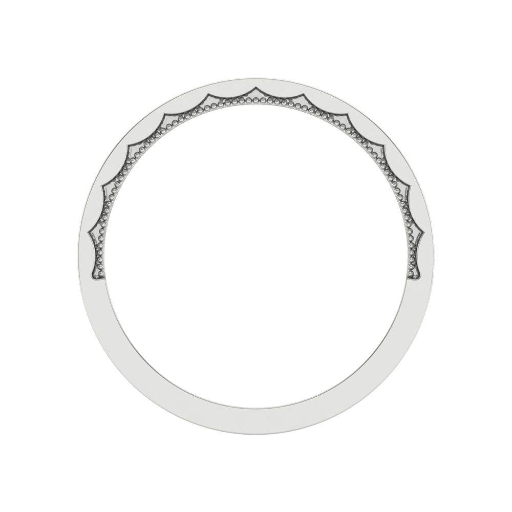 Bella Rosa Diamond Broad Band In 925 Sterling Silver - Eight