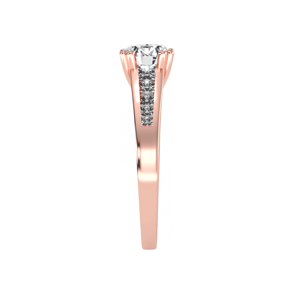 Bella Solitaire Ring In 925 Sterling Silver - Eleven