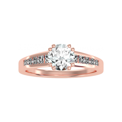 Bella Solitaire Ring In 925 Sterling Silver - Twelve