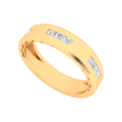 Belle Fleur Broad Band Ring In 925 Sterling Silver - Nine