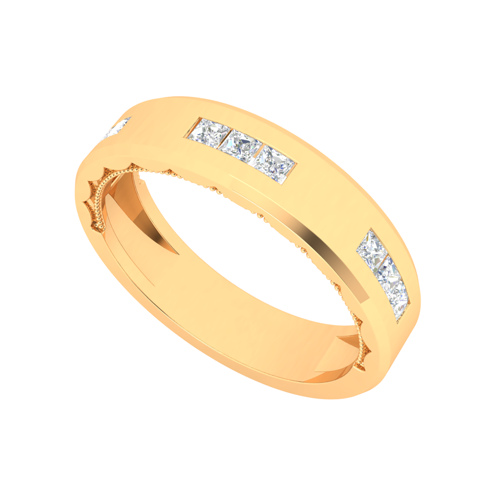 Belle Fleur Broad Band Ring - Nine