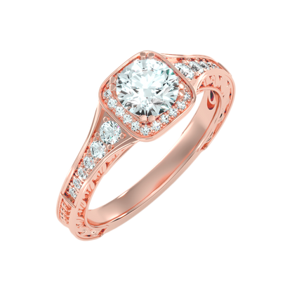 Belle Halo Ring - Eleven