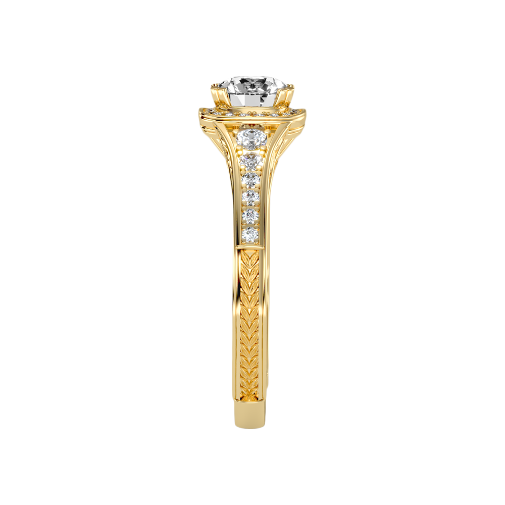Belle Halo Ring In 925 Sterling Silver - Eight