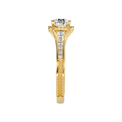 Belle Halo Ring In 925 Sterling Silver - Eight