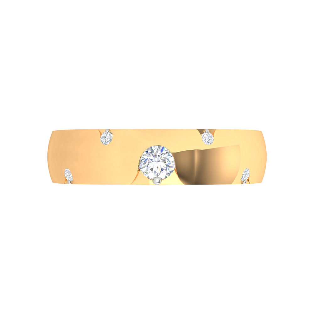 Belle Ring Broad Band Ring In 925 Sterling Silver - Ten