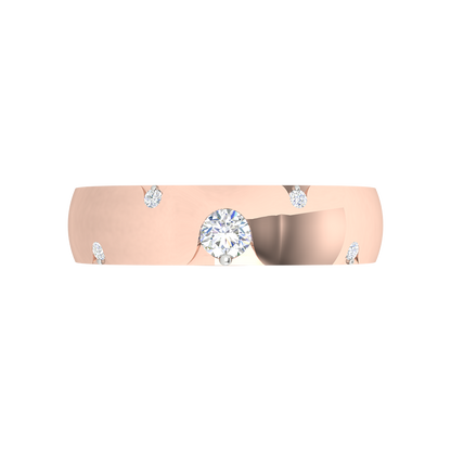 Belle Ring Broad Band Ring In 925 Sterling Silver - Two