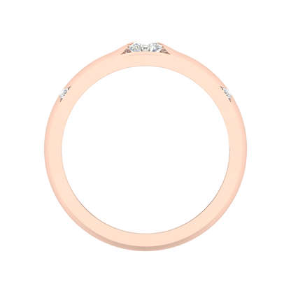 Belle Ring Broad Band Ring In 925 Sterling Silver - Three