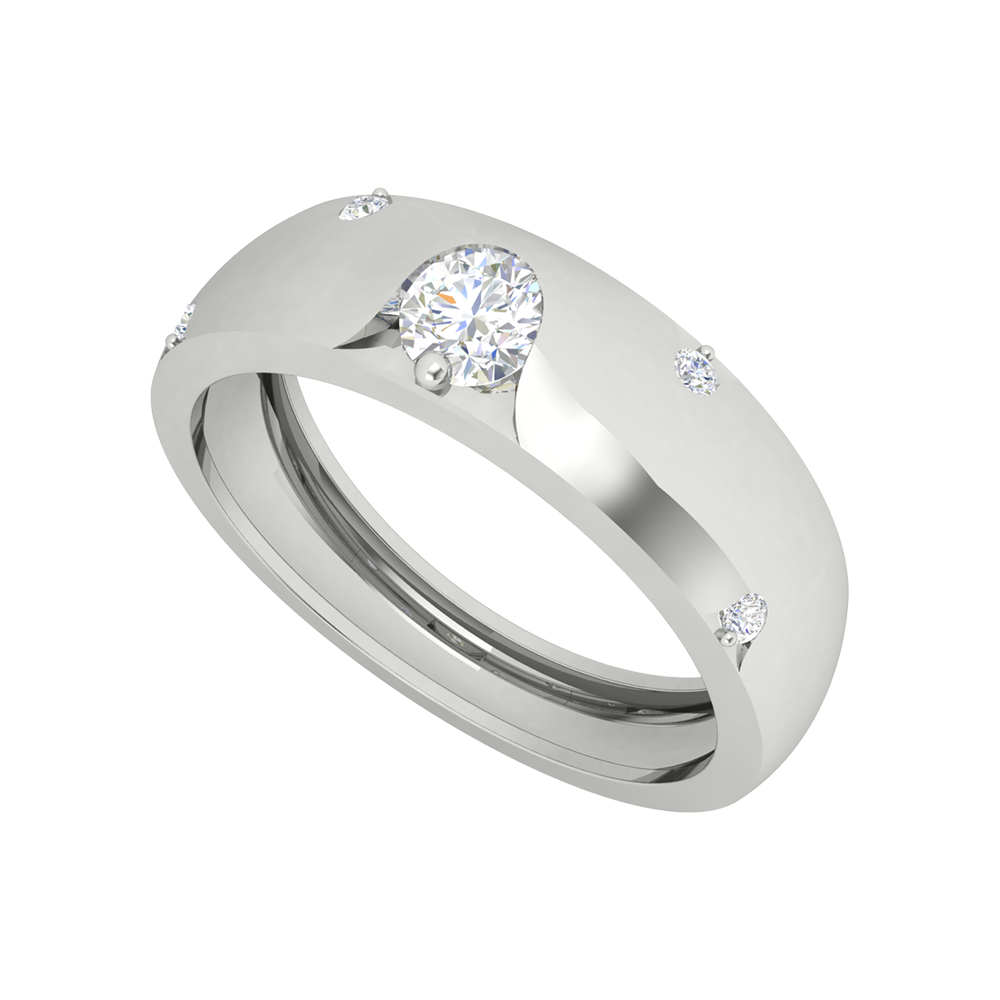 Belle Ring Broad Band Ring - Five