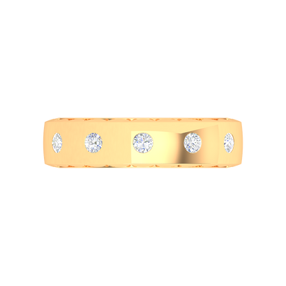 Belle Rose Broad Band Ring - Ten