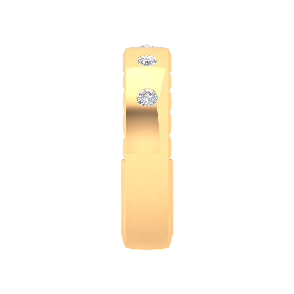 Belle Rose Broad Band Ring In 925 Sterling Silver - Eleven