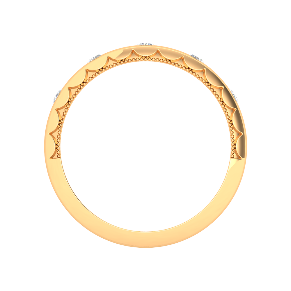 Belle Rose Broad Band Ring - Twelve