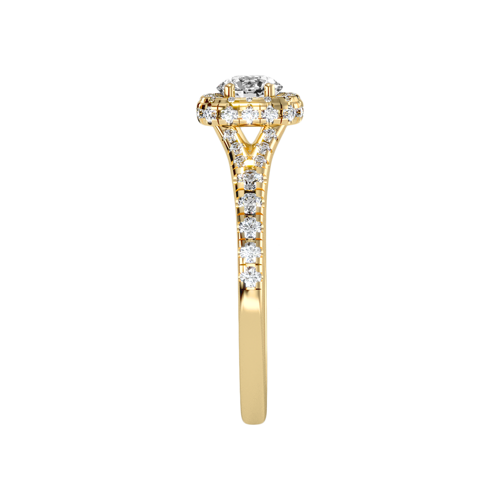 Bene Halo Ring In 925 Sterling Silver - Eleven