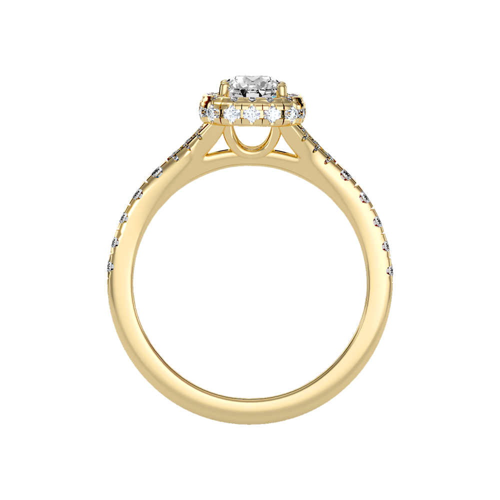 Bene Halo Ring In 925 Sterling Silver - Twelve