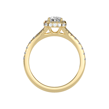 Bene Halo Ring In 925 Sterling Silver - Twelve