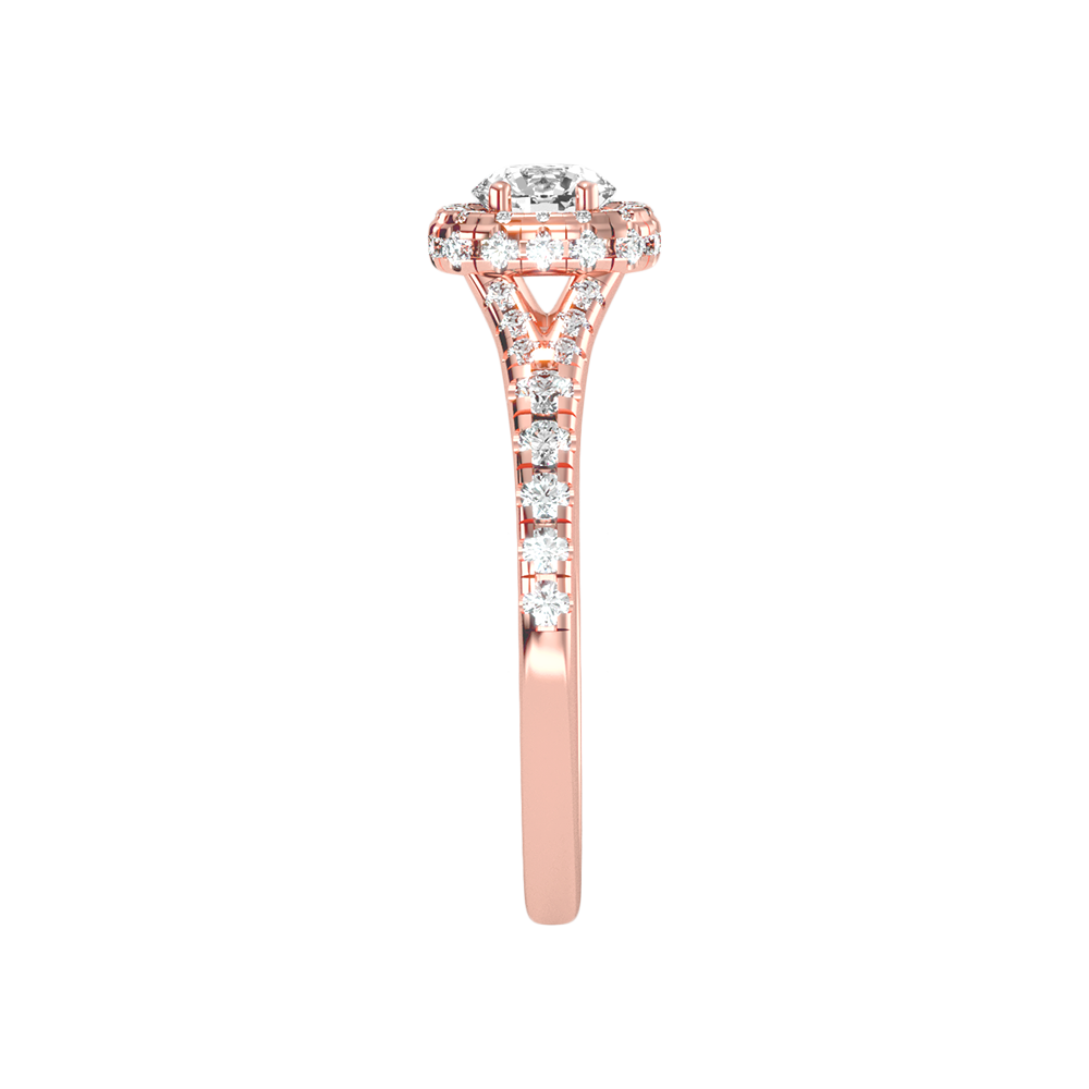 Bene Halo Ring In 925 Sterling Silver - Eight