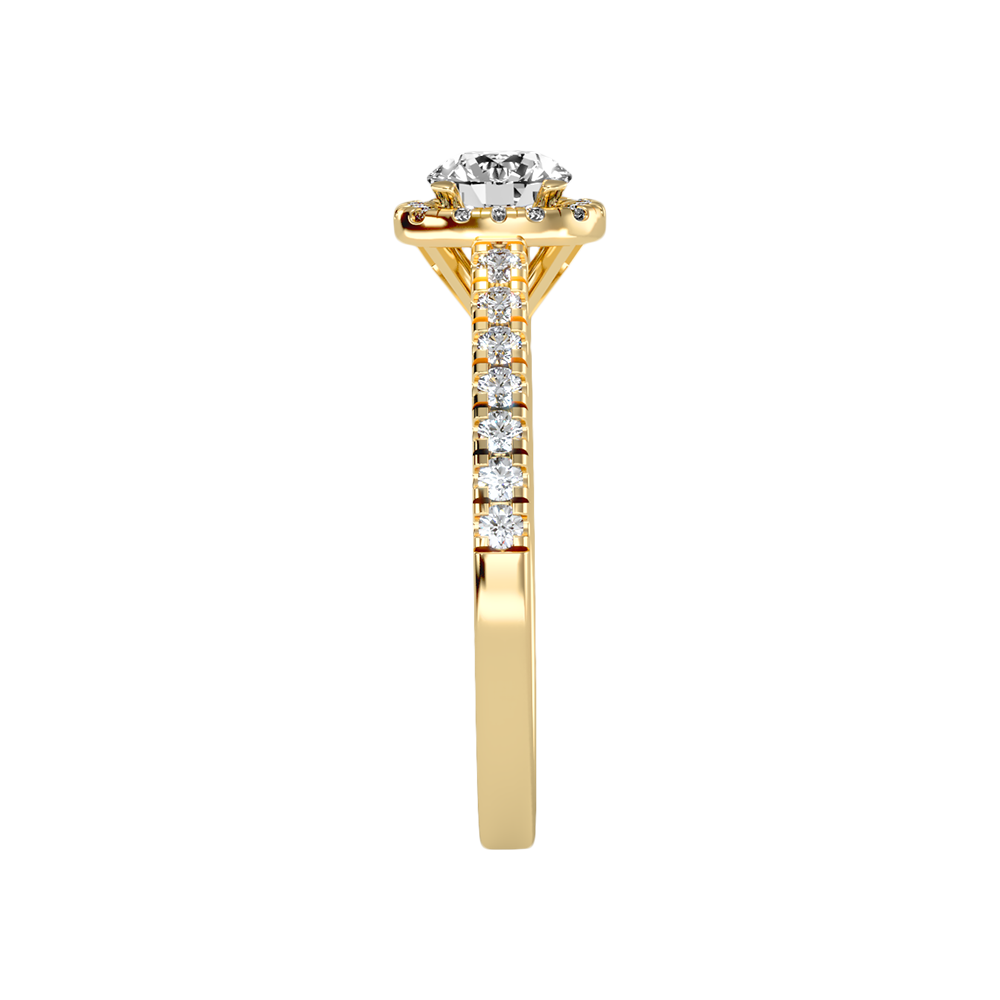 Bern Halo Diamond Engagement Ring - Four