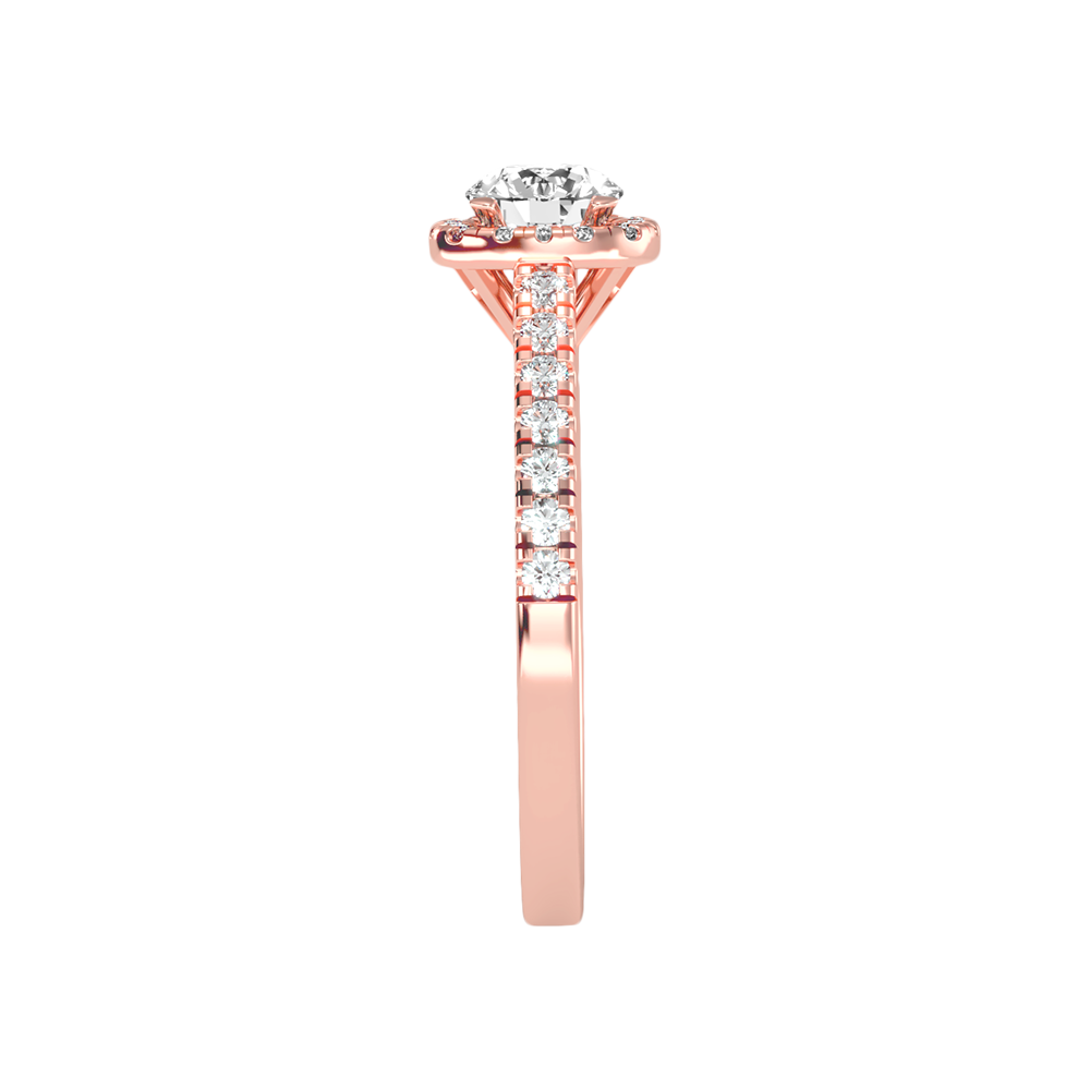 Bern Halo Diamond Engagement Ring - Eight