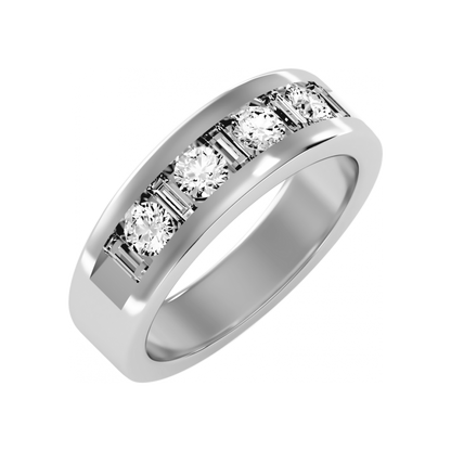 Besotted Dazzle Four Stone Band - Two