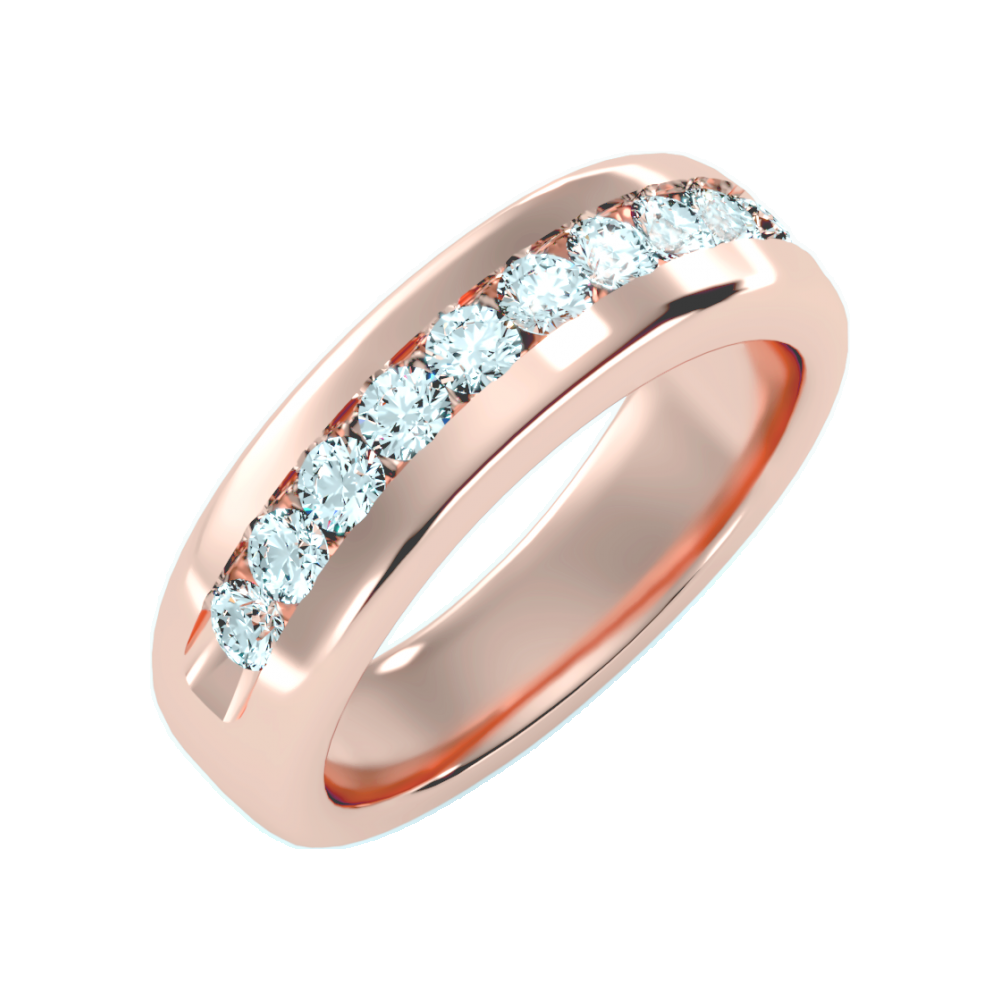 Bespoke Men's Band In 925 Sterling Silver - Ten